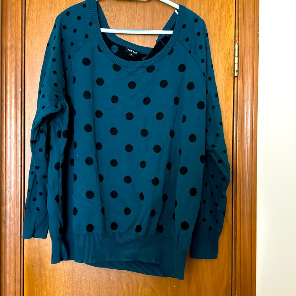 Torrid Polka Dot Sweater